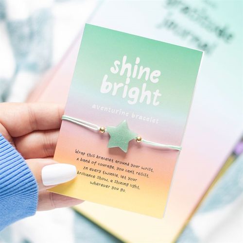Shine Bright Aventurine Crystal Star Bracelet Bracelet