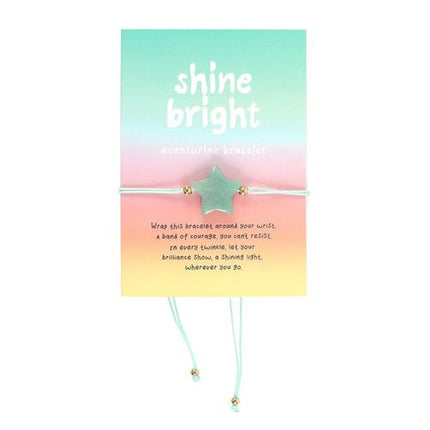 Shine Bright Aventurine Crystal Star Bracelet Bracelet