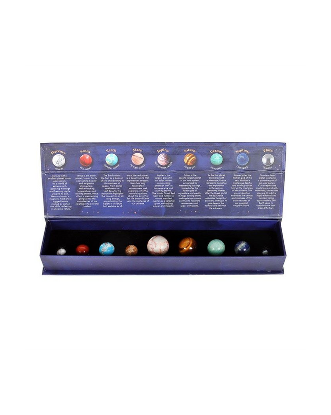 Solar System Gemstone Crystal Sphere Set - Magical Emporium 
