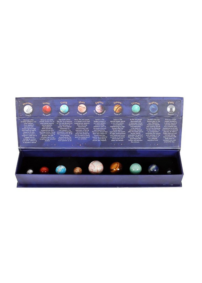 Solar System Gemstone Crystal Sphere Set - Magical Emporium 