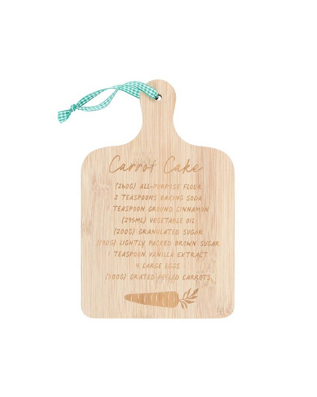 Carrot Cake Recipe Bamboo Serving Board