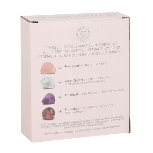 Love Healing Crystal Set with Moon Trinket Dish - Magical Emporium 