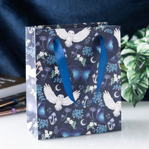 23cm Midnight Forest Owl Print Gift Bag Gift bag